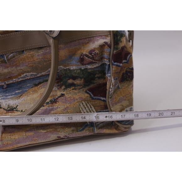 Pioneer Express, Embroidered Beach Theme, Duffel Bag, Tapestry Design, Shoulder - Picture 3 of 4